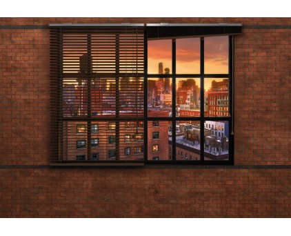 8-882 Фотообои Komar "Brooklyn Brick" Лофт в Бруклине
