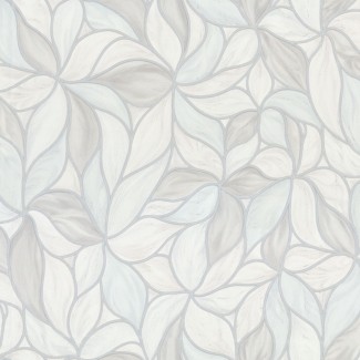 Обои крупные цветы на сером фоне Euro Decor виниловые Fractal арт. 7144-11 Обои крупные цвет